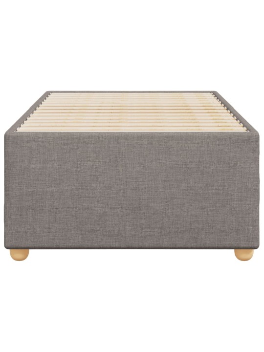 Rám postele bez matrací taupe 90x200 cm textil