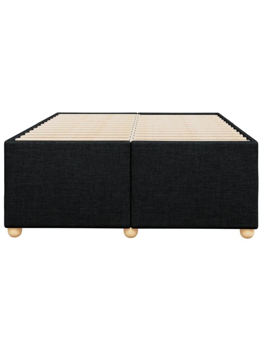 Rám postele bez matrací černá 120x190 cm textil