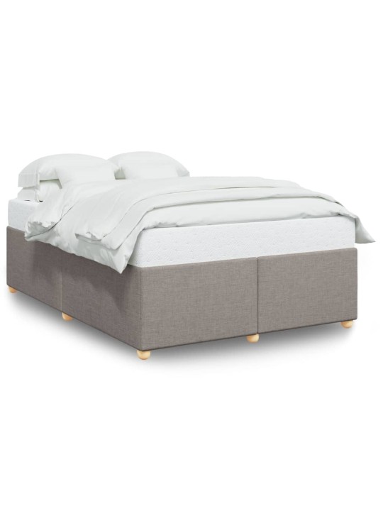 Rám postele bez matrace taupe 140 x 200 cm textil