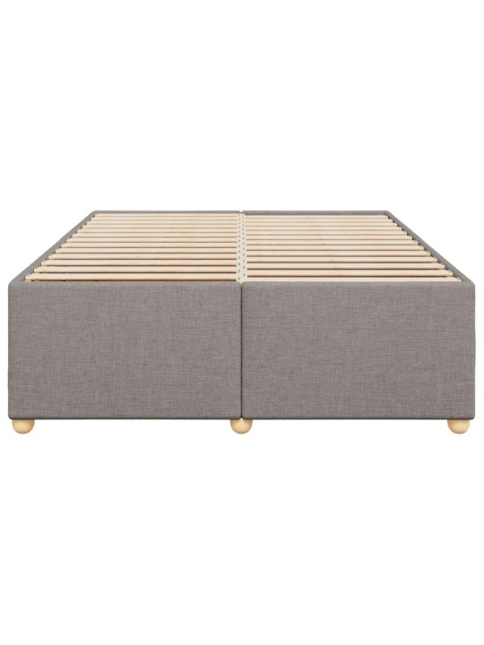 Rám postele bez matrace taupe 140 x 200 cm textil