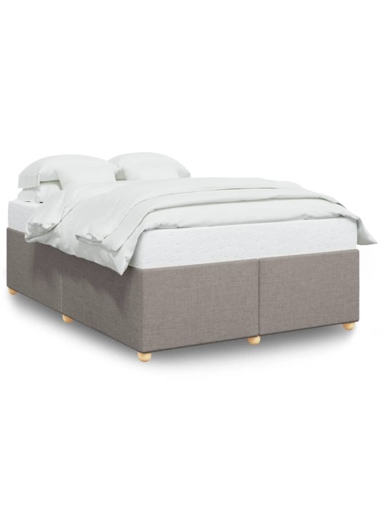 Rám postele bez matrace taupe 160 x 200 cm textil