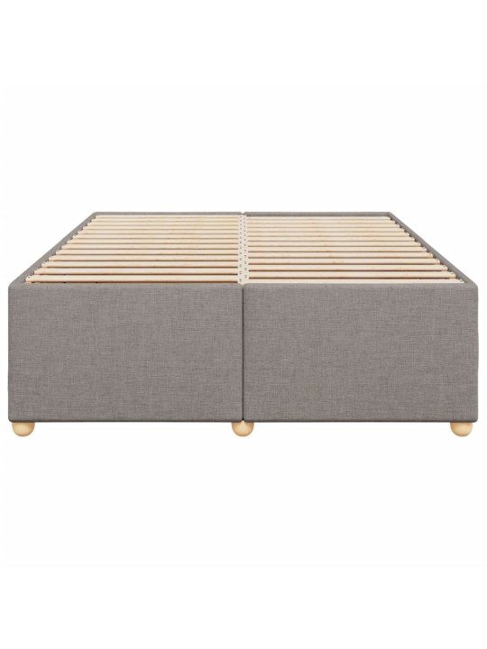 Rám postele bez matrace taupe 160 x 200 cm textil