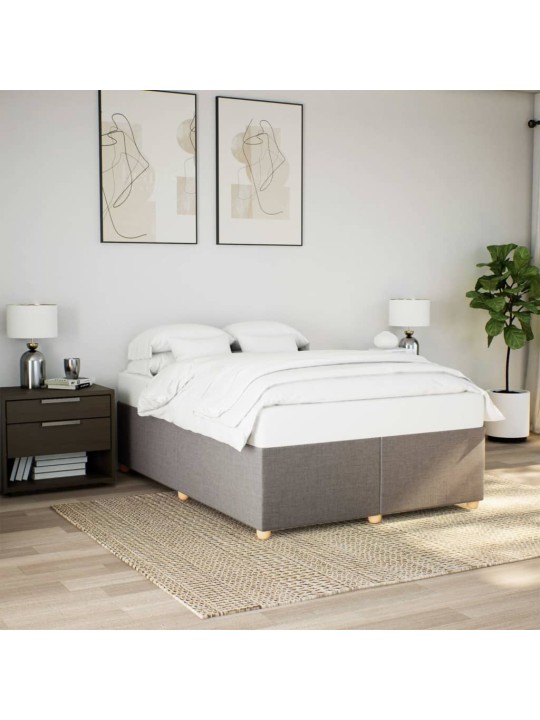 Rám postele bez matrace taupe 160 x 200 cm textil