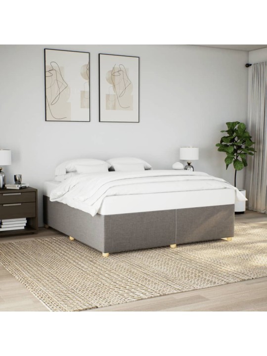 Rám postele bez matrace taupe 180 x 200 cm textil