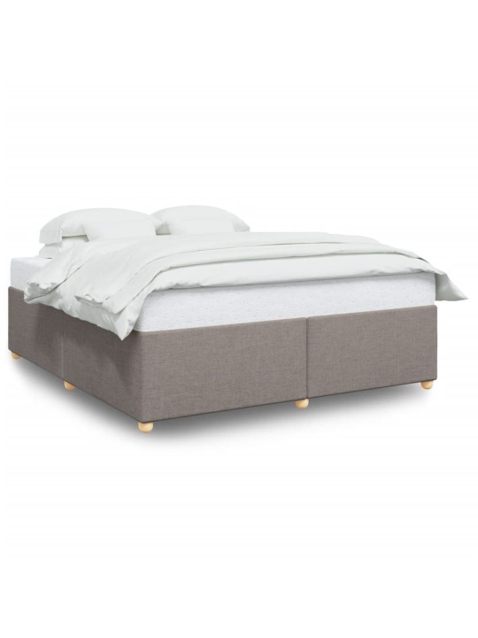 Rám postele bez matrace taupe 200 x 200 cm textil
