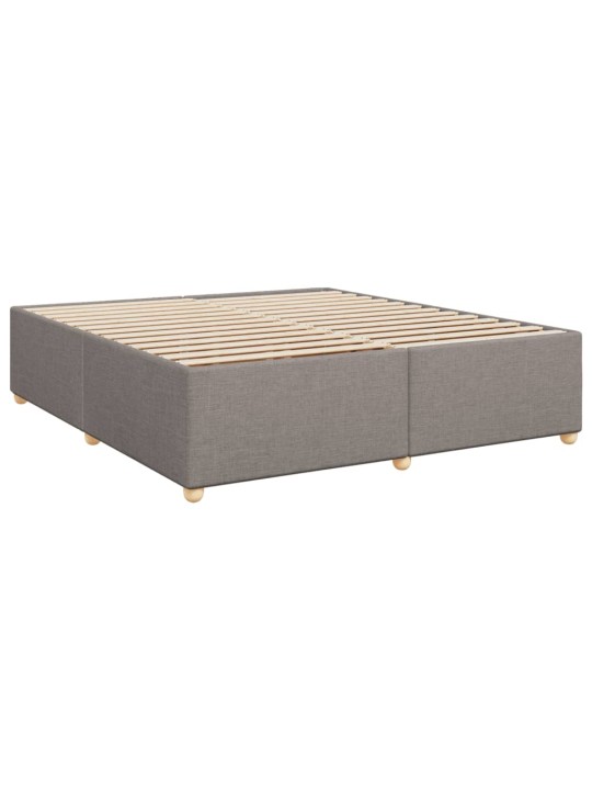 Rám postele bez matrace taupe 200 x 200 cm textil