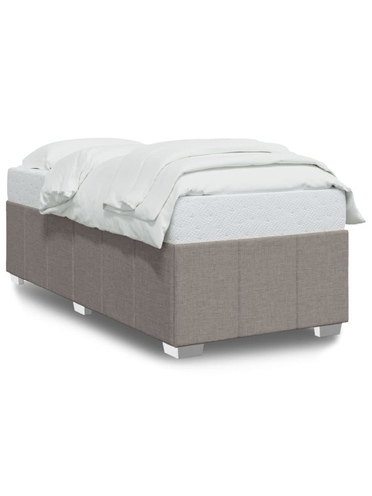 Rám postele bez matrací taupe 80x200 cm textil
