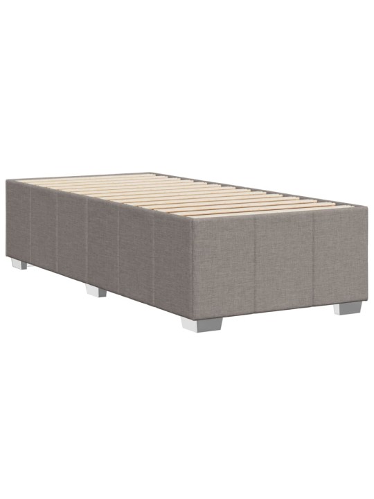 Rám postele bez matrací taupe 80x200 cm textil