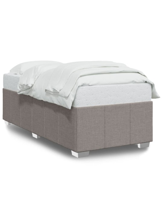 Rám postele bez matrací taupe 90x190 cm textil