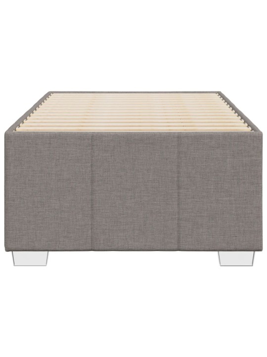 Rám postele bez matrací taupe 90x190 cm textil