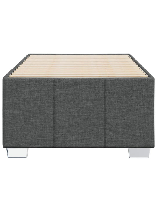 Rám postele bez matrace tmavě šedý 90 x 200 cm textil