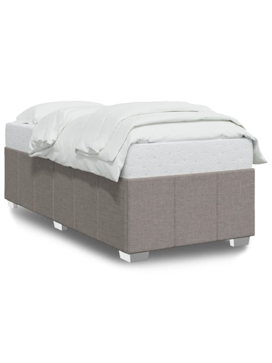 Rám postele bez matrací taupe 90x200 cm textil