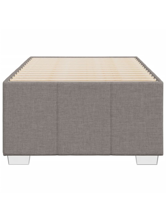 Rám postele bez matrací taupe 90x200 cm textil