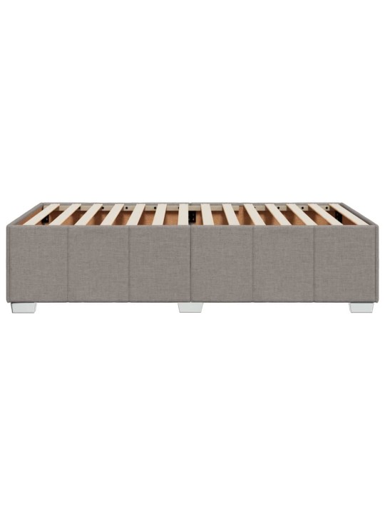 Rám postele bez matrací taupe 90x200 cm textil