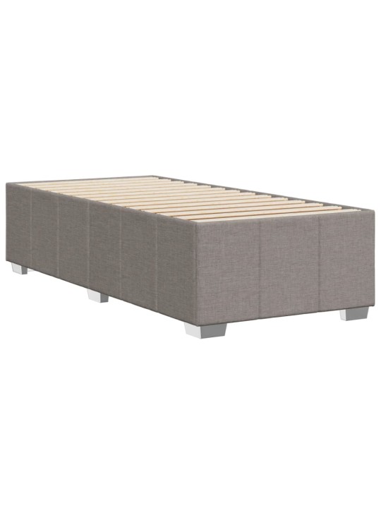 Rám postele bez matrací taupe 90x200 cm textil