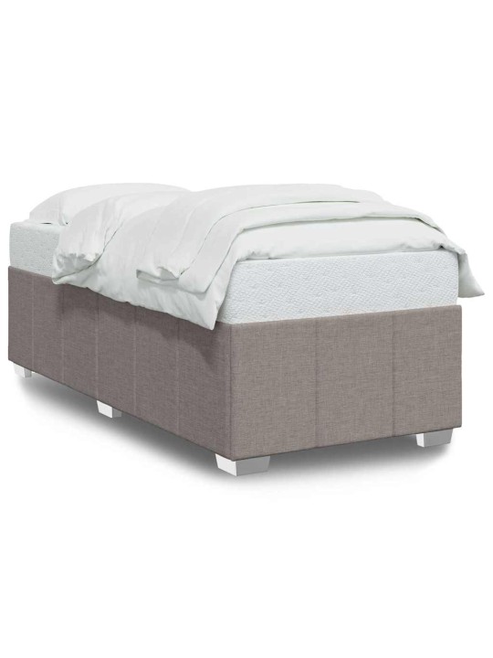 Rám postele bez matrace taupe 100 x 200 cm textil