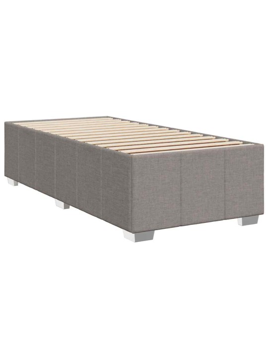Rám postele bez matrace taupe 100 x 200 cm textil