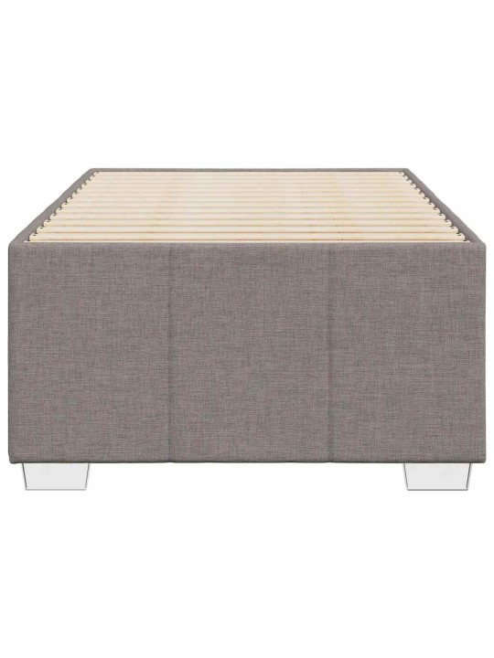 Rám postele bez matrace taupe 100 x 200 cm textil
