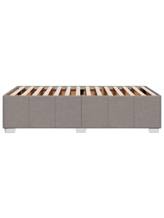 Rám postele bez matrace taupe 100 x 200 cm textil