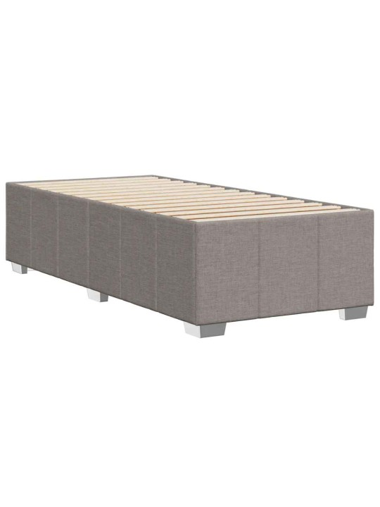 Rám postele bez matrace taupe 100 x 200 cm textil