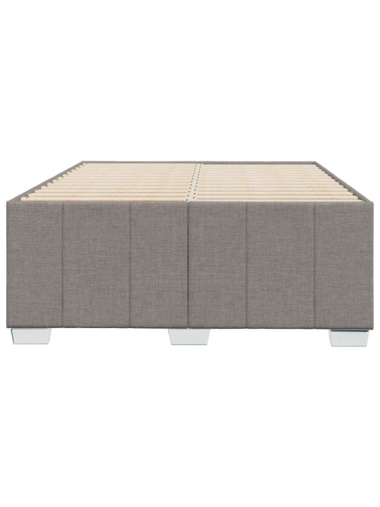 Rám postele bez matrací taupe 120x190 cm textil