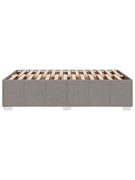 Rám postele bez matrací taupe 120x190 cm textil