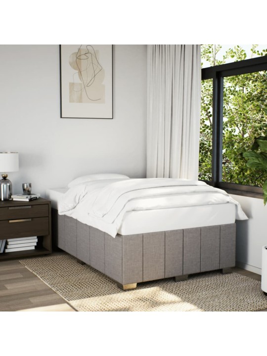 Rám postele bez matrací taupe 120x190 cm textil