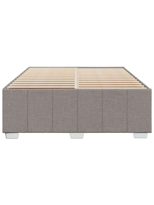 Rám postele bez matrace taupe 140 x 190 cm textil