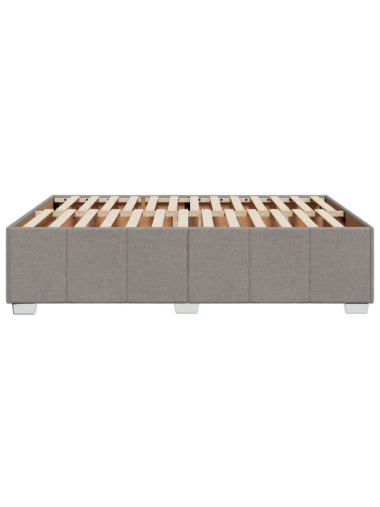 Rám postele bez matrace taupe 140 x 200 cm textil