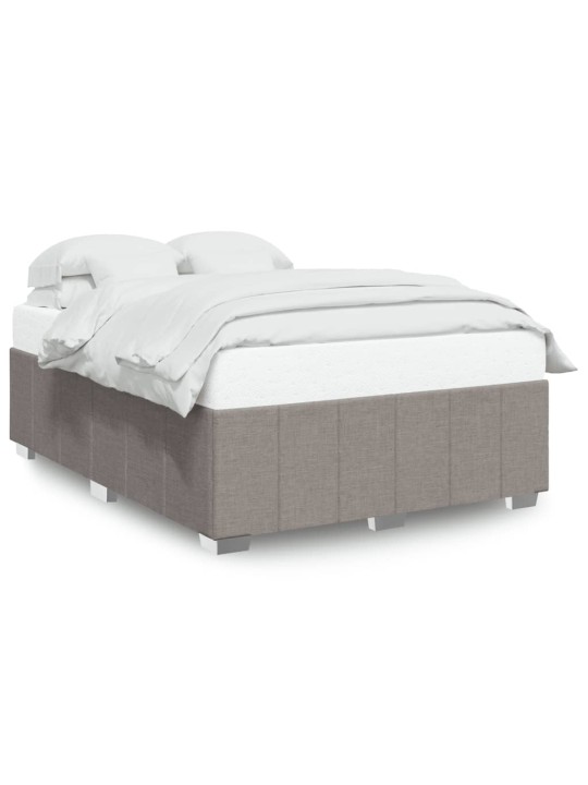 Rám postele bez matrace taupe 160 x 200 cm textil
