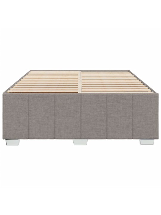 Rám postele bez matrace taupe 160 x 200 cm textil