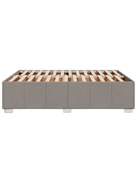 Rám postele bez matrace taupe 160 x 200 cm textil