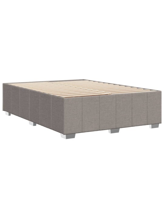Rám postele bez matrace taupe 160 x 200 cm textil