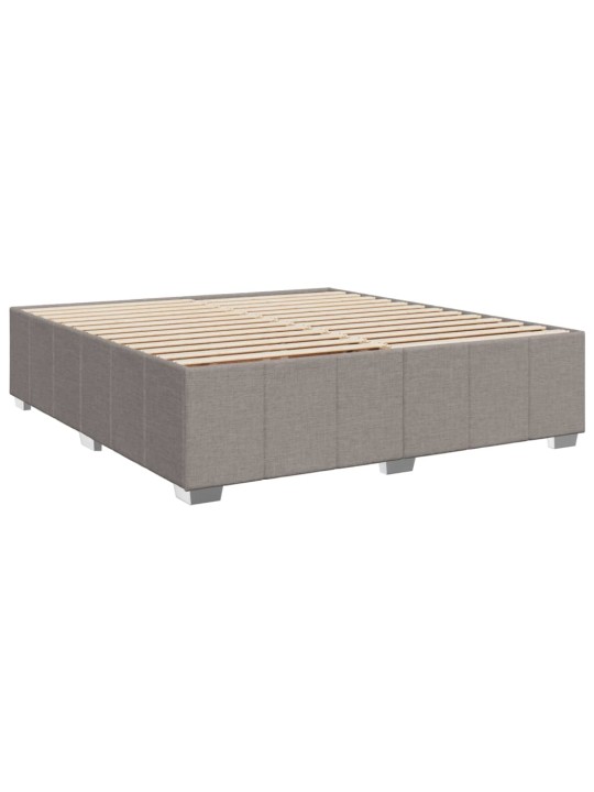 Rám postele bez matrace taupe 180 x 200 cm textil