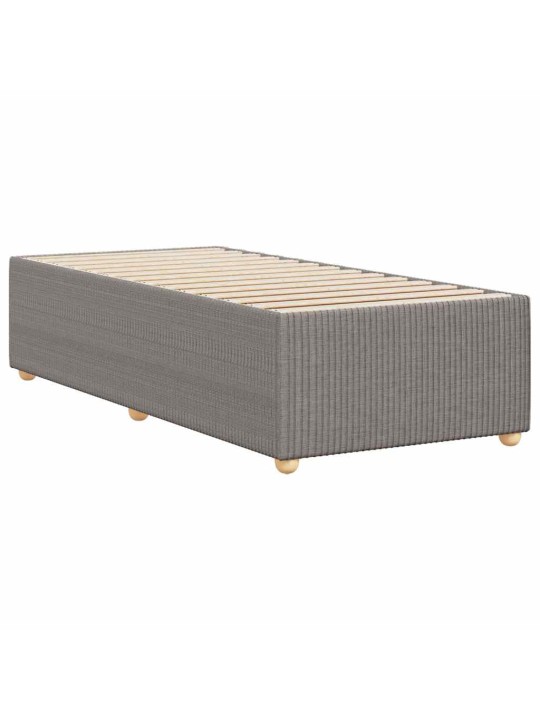 Rám postele bez matrací taupe 80x200 cm textil