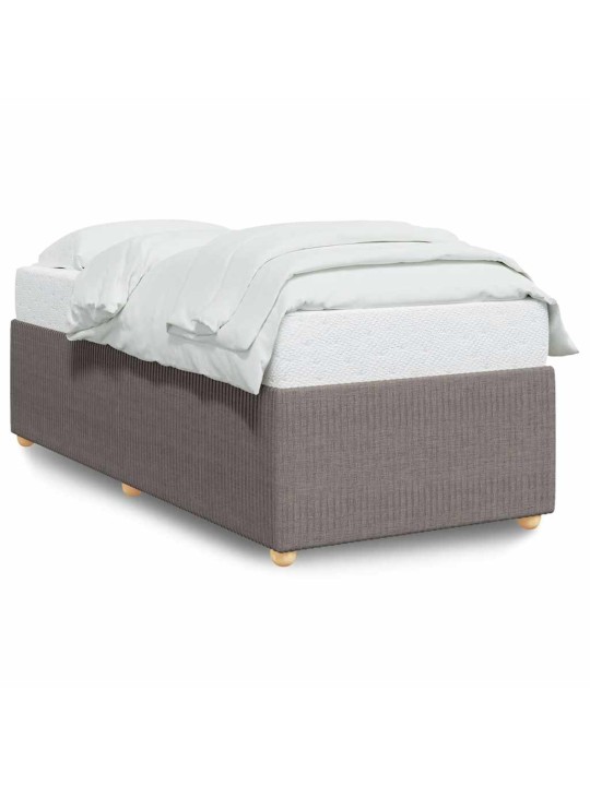Rám postele bez matrací taupe 90x190 cm textil
