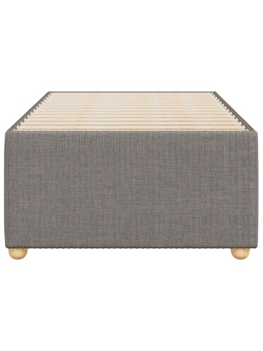 Rám postele bez matrací taupe 90x190 cm textil