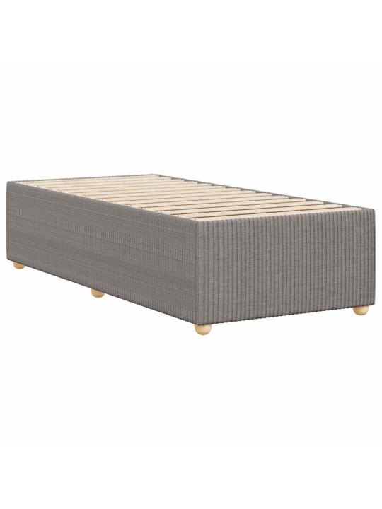 Rám postele bez matrací taupe 90x190 cm textil