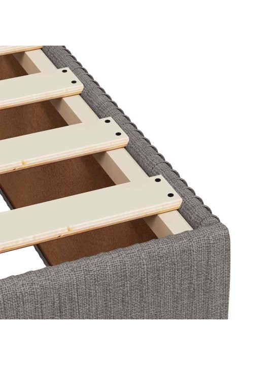 Rám postele bez matrací taupe 90x190 cm textil