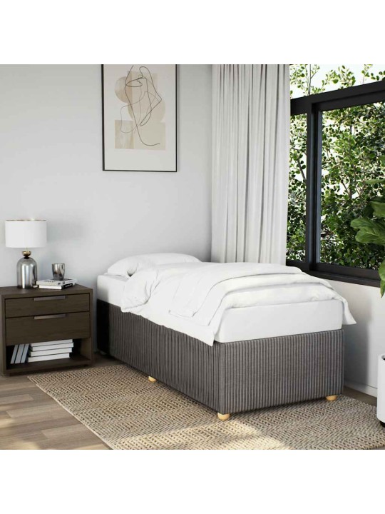 Rám postele bez matrací taupe 90x190 cm textil