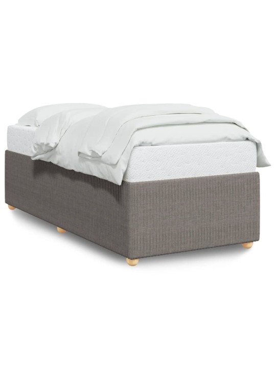 Rám postele bez matrací taupe 90x200 cm textil