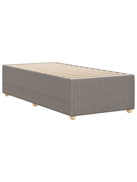 Rám postele bez matrací taupe 90x200 cm textil