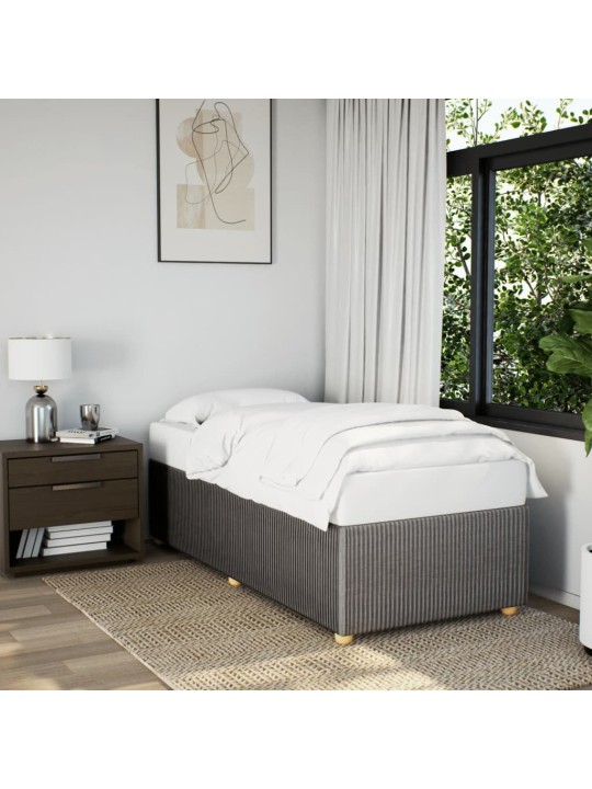 Rám postele bez matrací taupe 90x200 cm textil