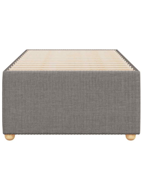 Rám postele bez matrace taupe 100 x 200 cm textil
