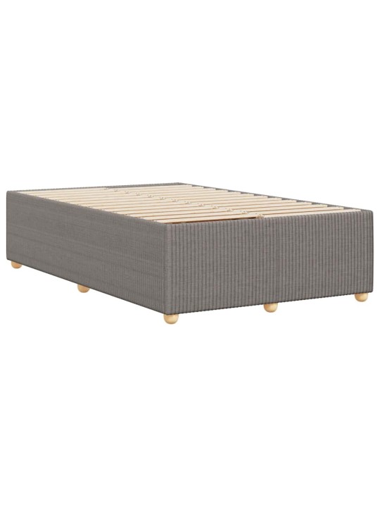 Rám postele bez matrací taupe 120x190 cm textil