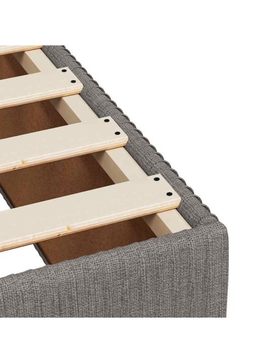 Rám postele bez matrací taupe 120x190 cm textil