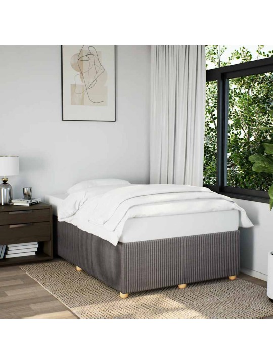 Rám postele bez matrací taupe 120x190 cm textil