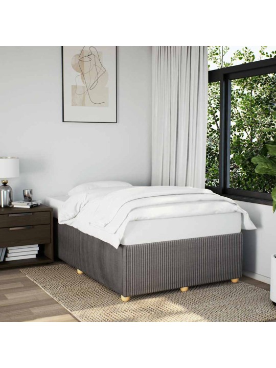 Rám postele bez matrace taupe 120 x 200 cm textil