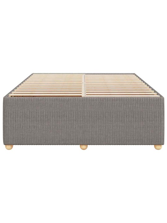 Rám postele bez matrace taupe 140 x 190 cm textil