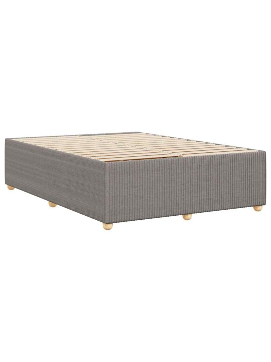 Rám postele bez matrace taupe 140 x 190 cm textil